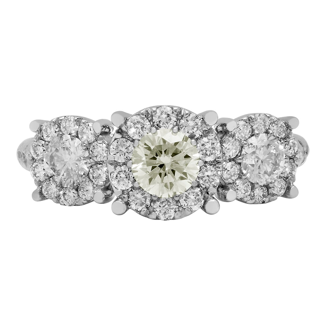 14k White Gold 0.45ct & 1.04ct Diamond Ring - 3