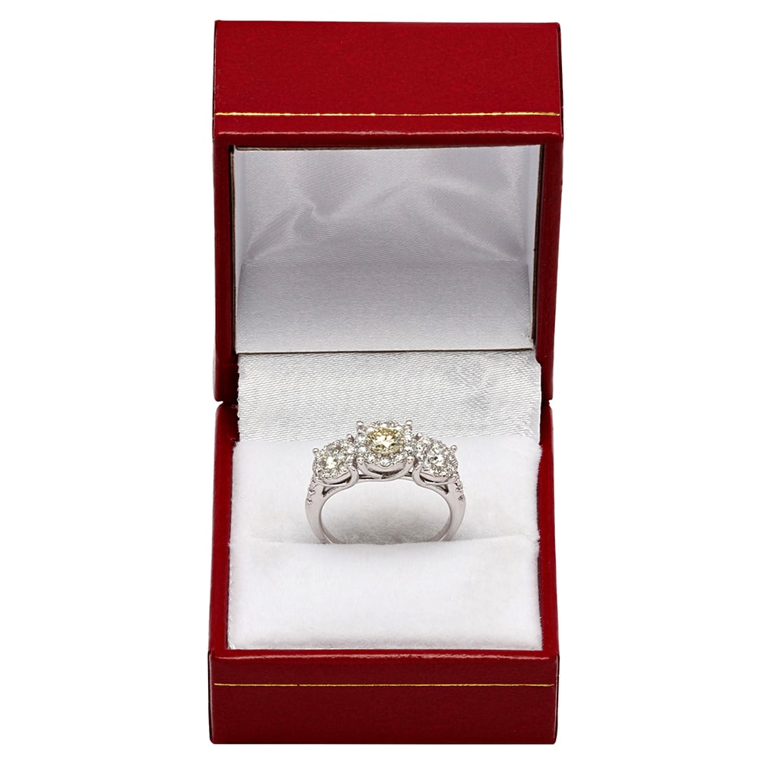14k White Gold 0.45ct & 1.04ct Diamond Ring - 4