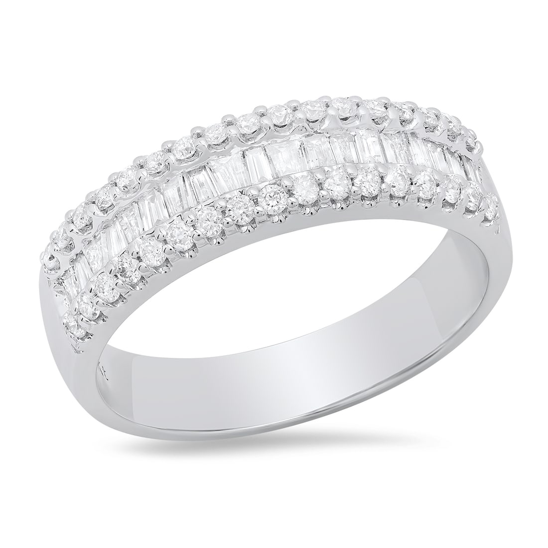 14K White Gold Setting with 0.84ct Diamond Ladies Ring: Retail: $3,810.00 ****** 14K White Gold Setting with 0.84ct Diamond Ladies Ring ****** Size: 7 / Metal: 14K White Gold / Total Item Weight: 4.2 Grams / Country Made: United States / / Main Stone: Diam