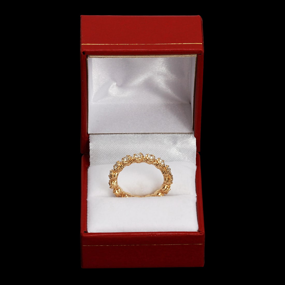 14k Yellow Gold 1.11ct Diamond Ring - 3