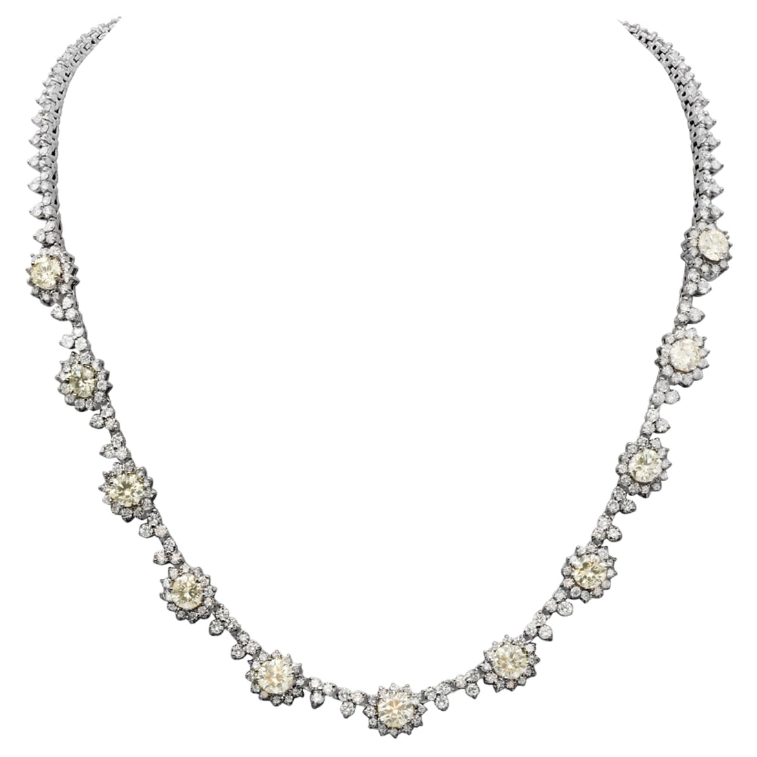 14k White Gold 6.05ct & 11.10ct Diamond Necklace: Retail: $53,320.00 ****** 14k White Gold 6.05ct & 11.10ct Diamond Necklace ****** Metal: 14K White Gold / Total Item Weight: 32.10 grams / Country Made: United States / / Main Stone: Diamond / Carat