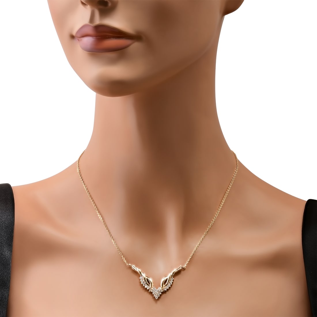 14K Yellow Gold Setting with 0.75ct Diamond Pendant - 2