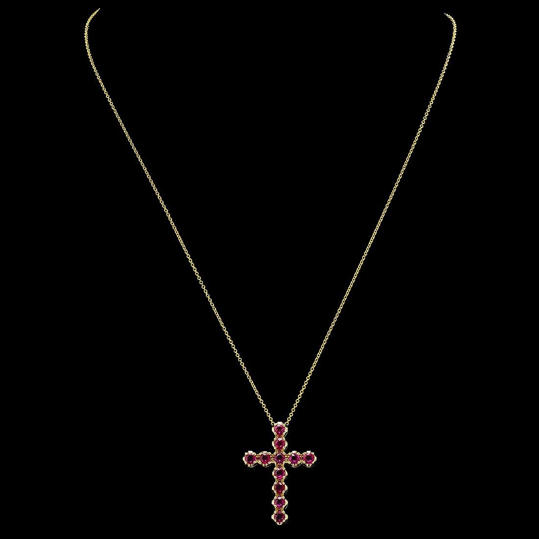 14K Yellow Gold and 2.51ct Ruby Pendant: Retail: $3,800.00 ****** 14K Yellow Gold and 2.51ct Ruby Pendant ****** Metal: 14K Yellow Gold / Total Item Weight: 4.8 Grams / Country Made: United States / / Main Stone: Ruby / Color: Red / Carat To