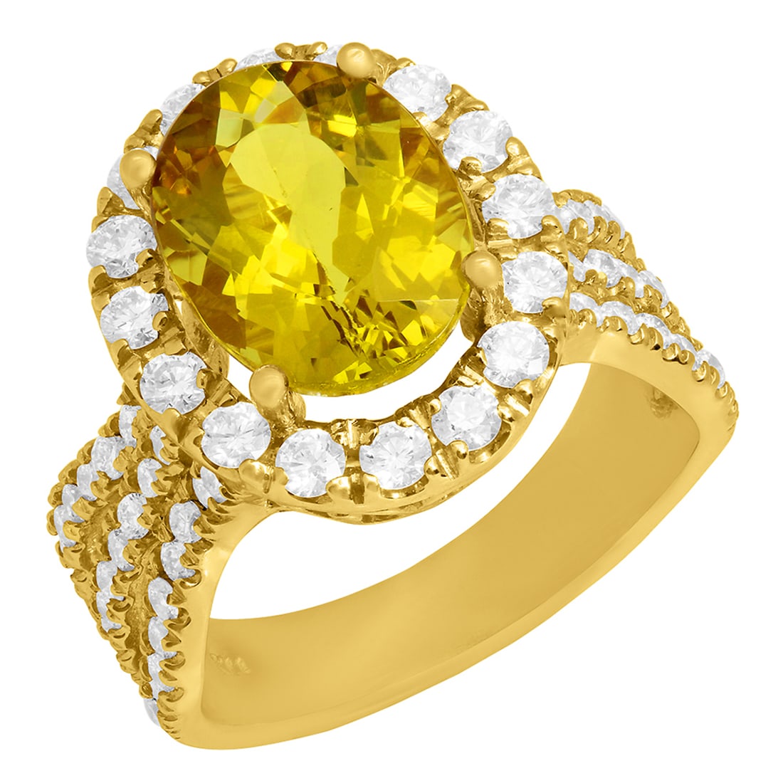 14k Yellow Gold 3.70 Yellow Beryl 1.57ct Diamond Ring: Retail: $6,975.00 ****** 14k Yellow Gold 3.70 Yellow Beryl 1.57ct Diamond Ring ****** Metal: 14K Yellow Gold / Total Item Weight: 8.40 grams / Country Made: United States / / Main Stone: Yellow Beryl 