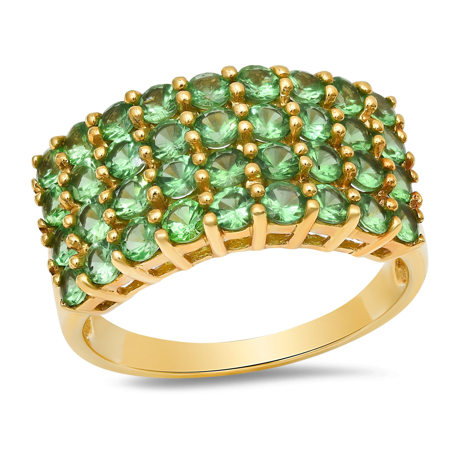 14K Yellow Gold Ladies Ring with 1.08tcw Tsavorite: Retail: $2,260.00 ****** 14K Yellow Gold Ladies Ring with 1.08tcw Tsavorite ****** Size: 8 (we offer free resizing to winning bidders) / Metal: 14K Yellow Gold / Total Item Weight: 4.8 Grams /