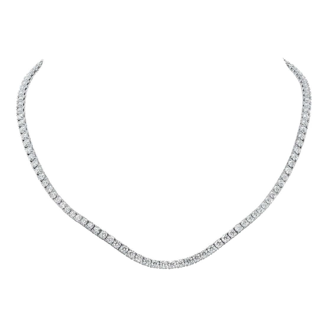 18K White Gold and 16.63ct Diamond Necklace - 2