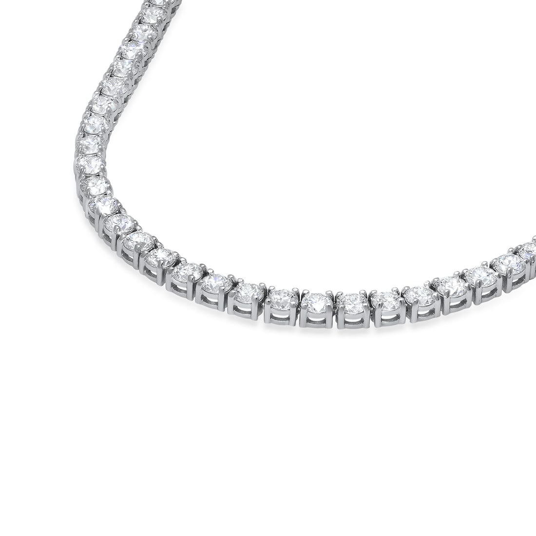 18K White Gold and 16.63ct Diamond Necklace - 4