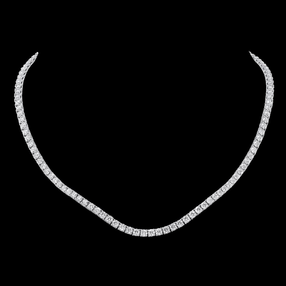 18K White Gold and 16.63ct Diamond Necklace - 6