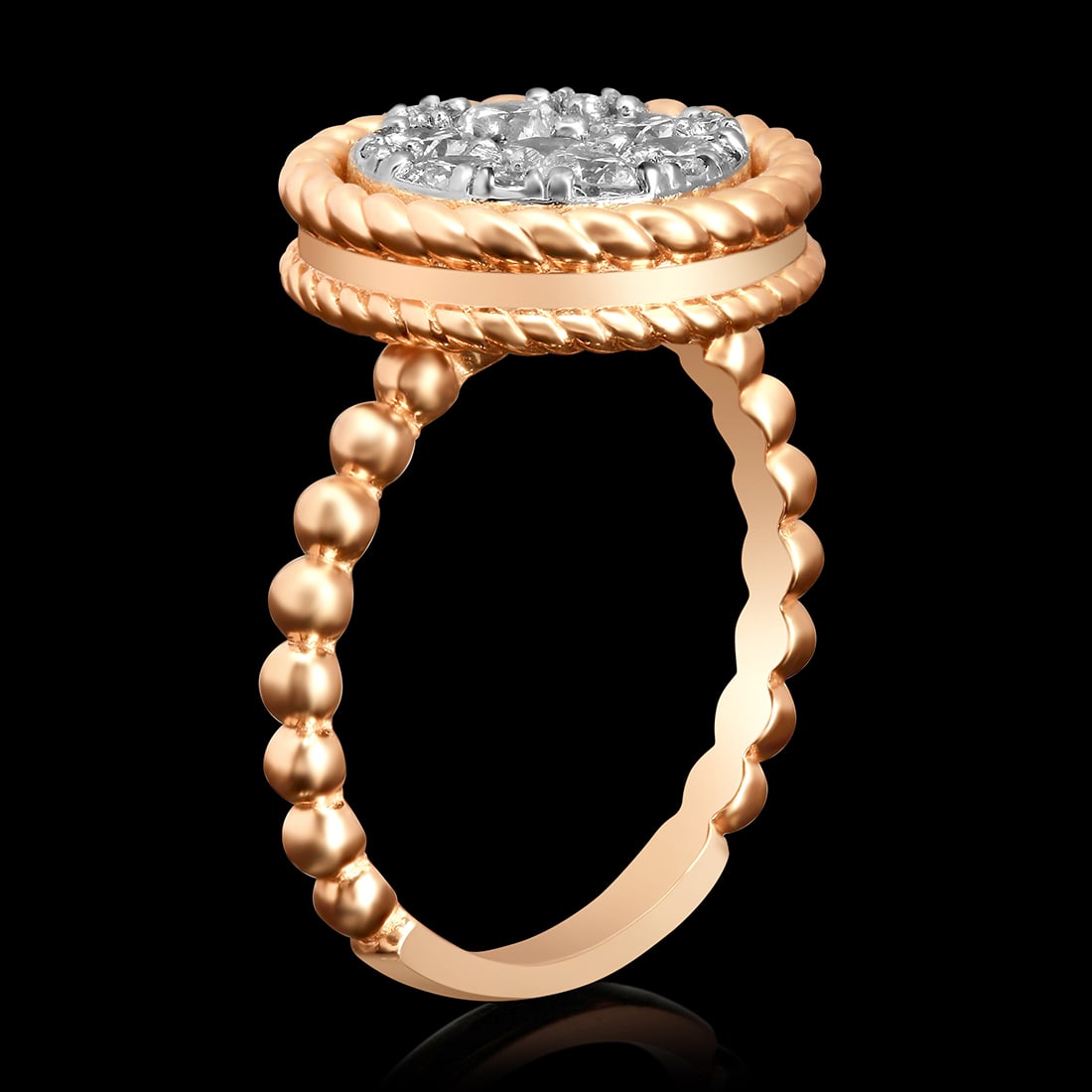 14k Rose Gold 1.09ct Diamond Ring - 2
