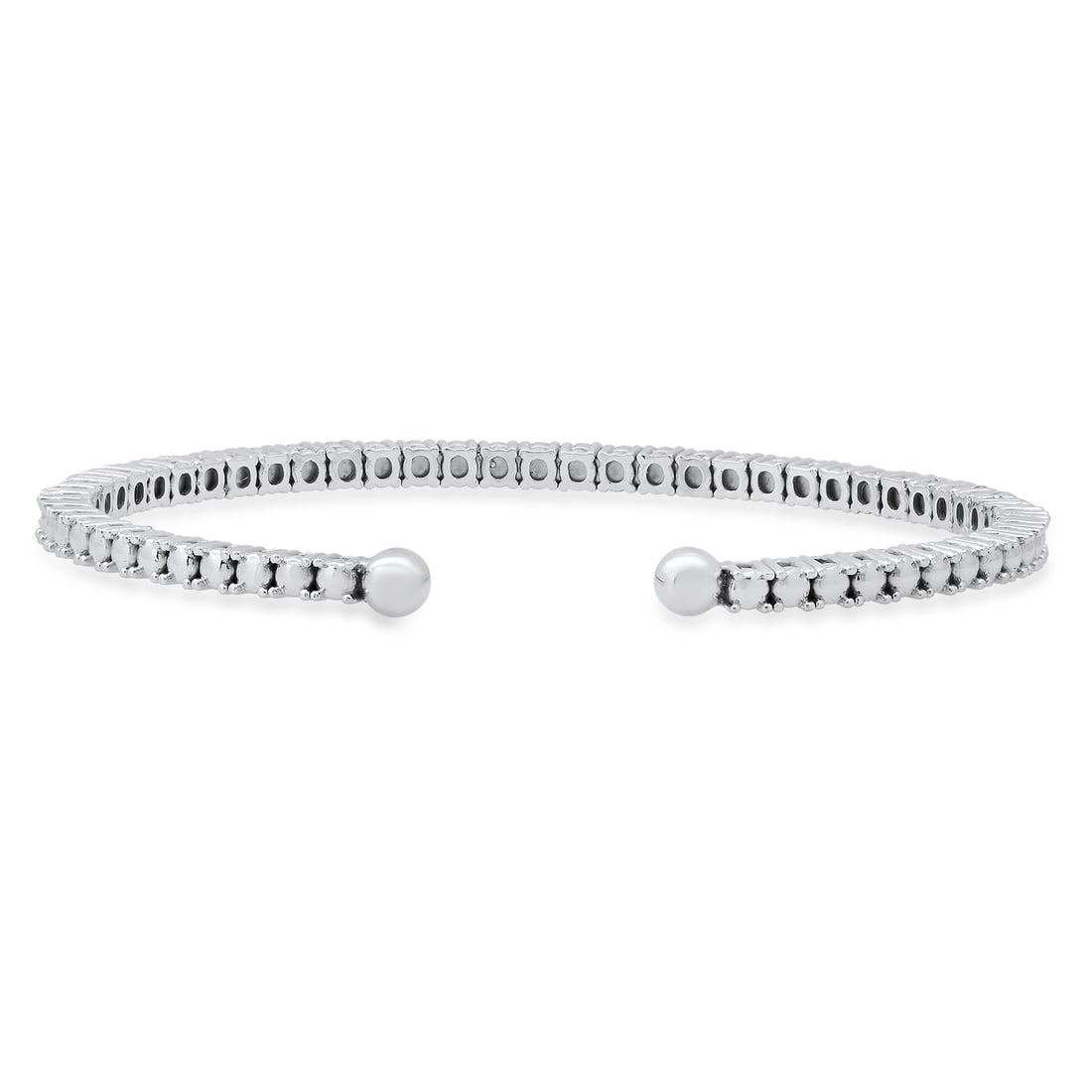 14K White Gold Setting with 2.79ct Diamond Bracelet - 2