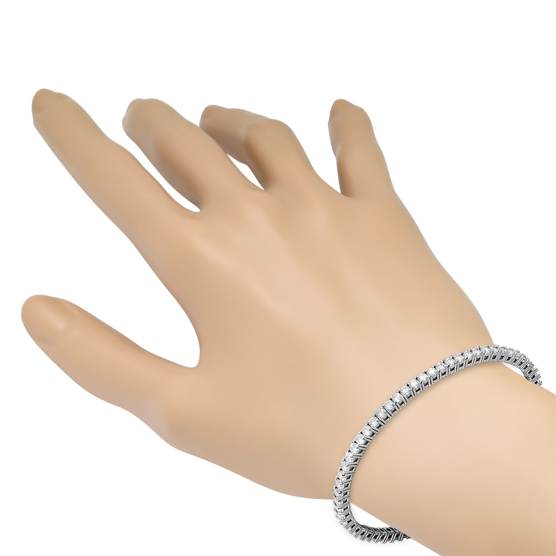 14K White Gold Setting with 2.79ct Diamond Bracelet - 3