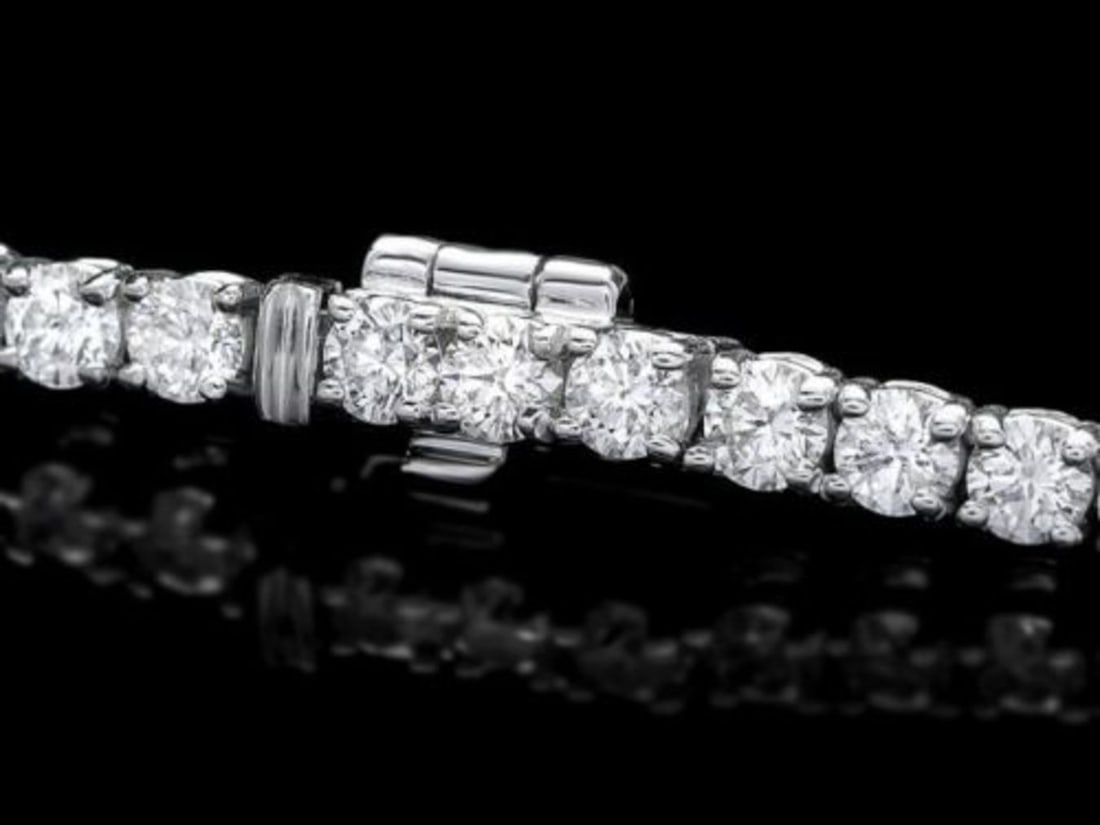 18K Gold 4.56ct Diamond Bracelet - 2