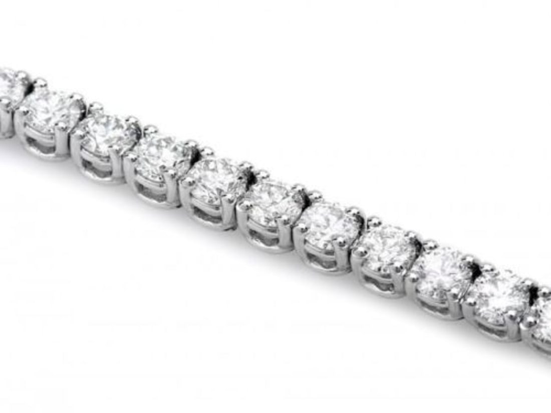 18K Gold 4.56ct Diamond Bracelet - 3