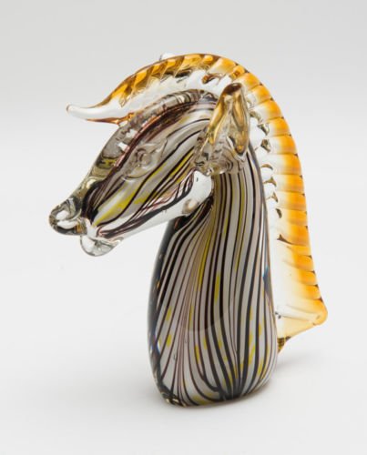 Mid Century Modern Murano Hand-Blown Horse Glass (1 of 5)