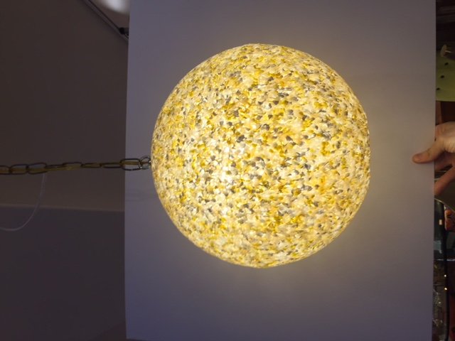 MID CENTURY vintage Plastic sphere light (1 of 4)