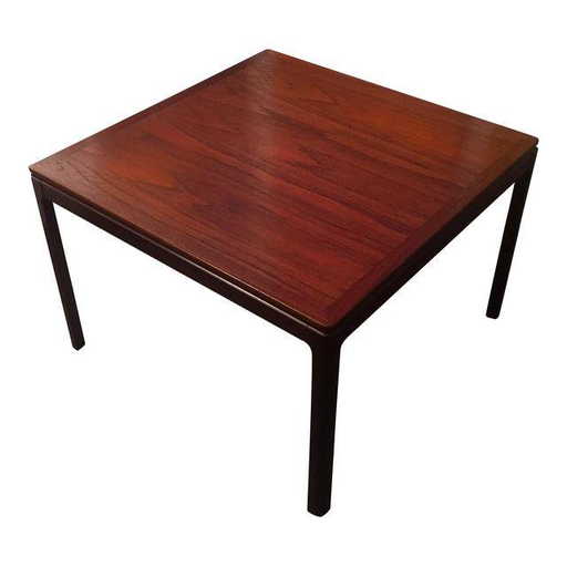 Mid Century Red Teak Coffee Table By Dux