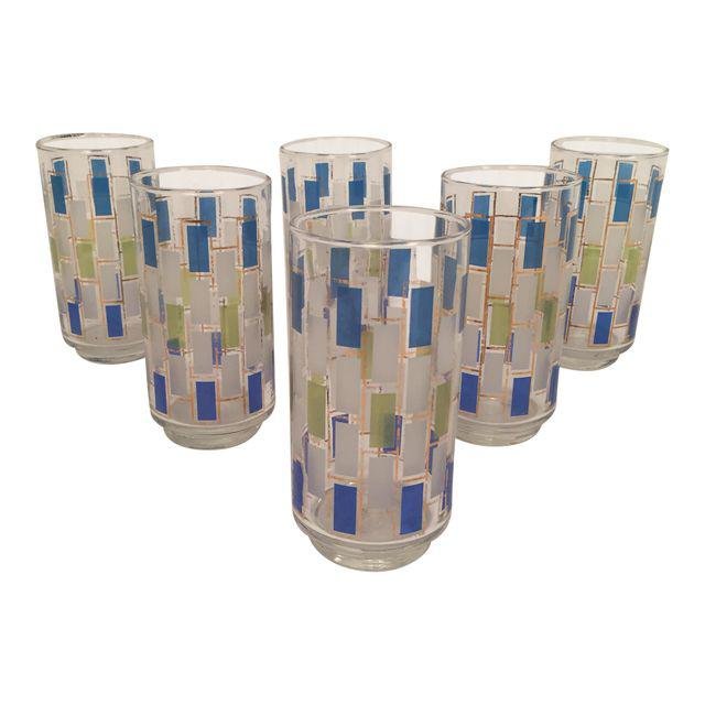 Mid-Century Drinking Glasses - Set of 6 (1 of 5)