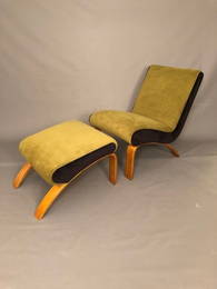 Mid-Century RESTORED Ottoman Lounge Chair