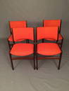 Details about  Mid-Century Danish Dinning 4 Chairs