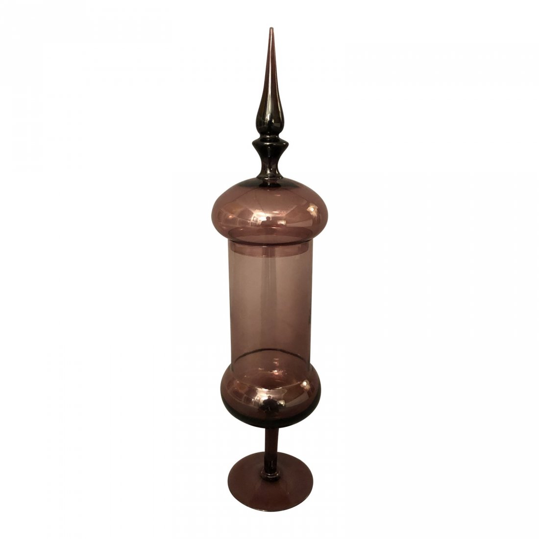 Italian Mid-Century Hand Blown Murano Glass Decanter (1 of 5)