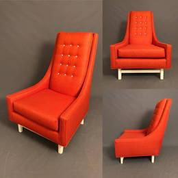 Mid-Century Adrian Pearsall High Back Lounge Chair