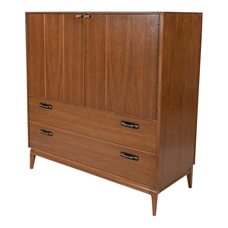 Walnut Chifferobe With Fitted Drawers (1 of 3)
