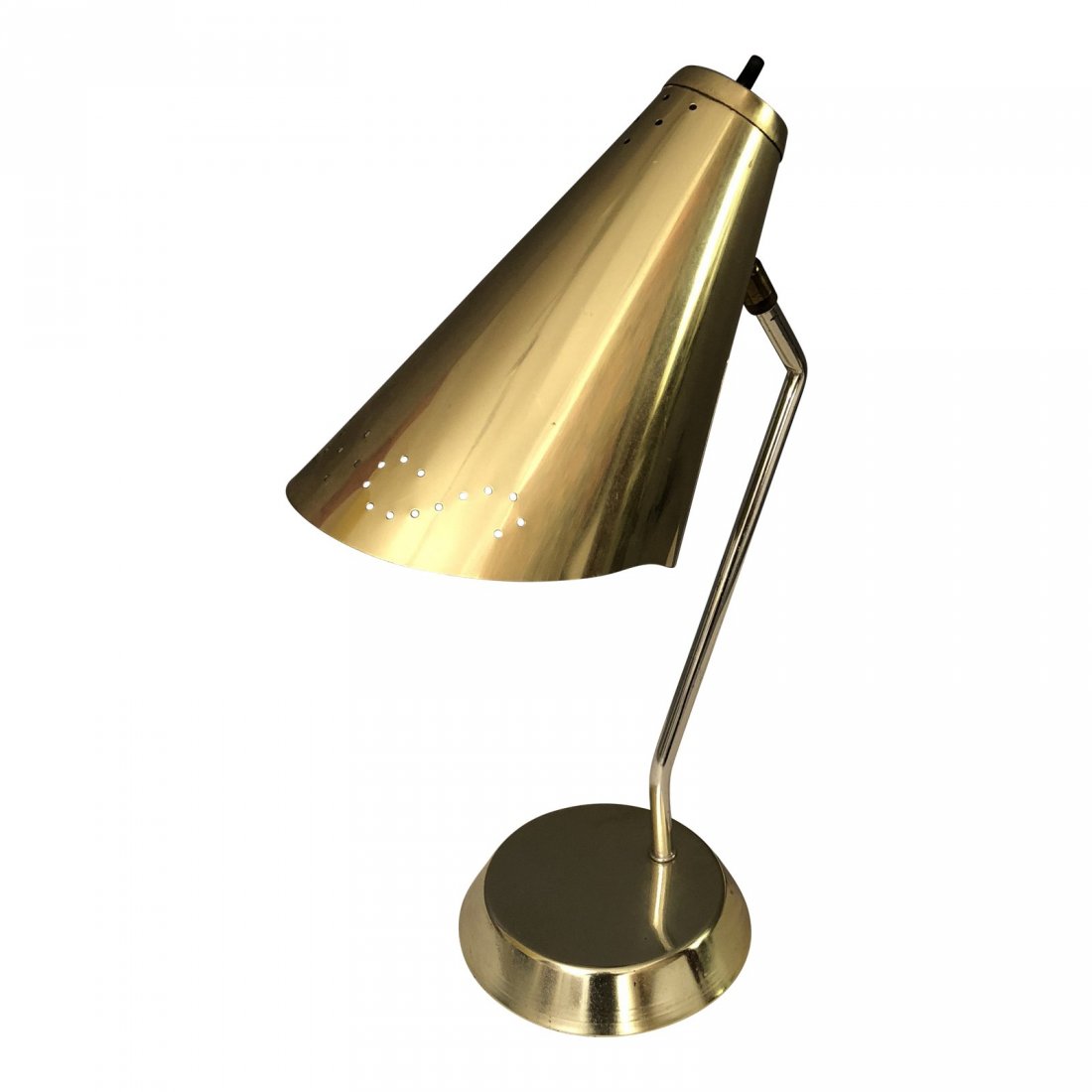 1970s Vintage Adjustable Brass Desk Lamp (1 of 4)