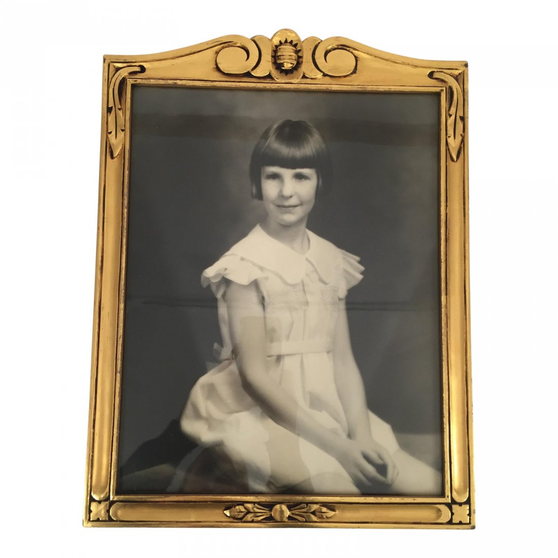 Gold Framed Art Deco Portrait of a Girl (1 of 4)