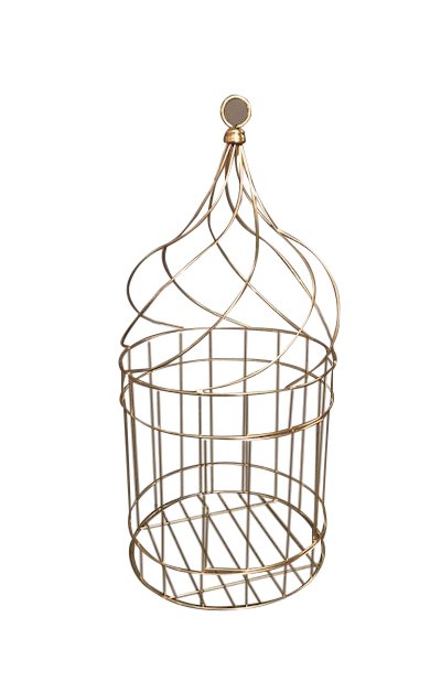 Vintage Brass Bird Cage (1 of 3)