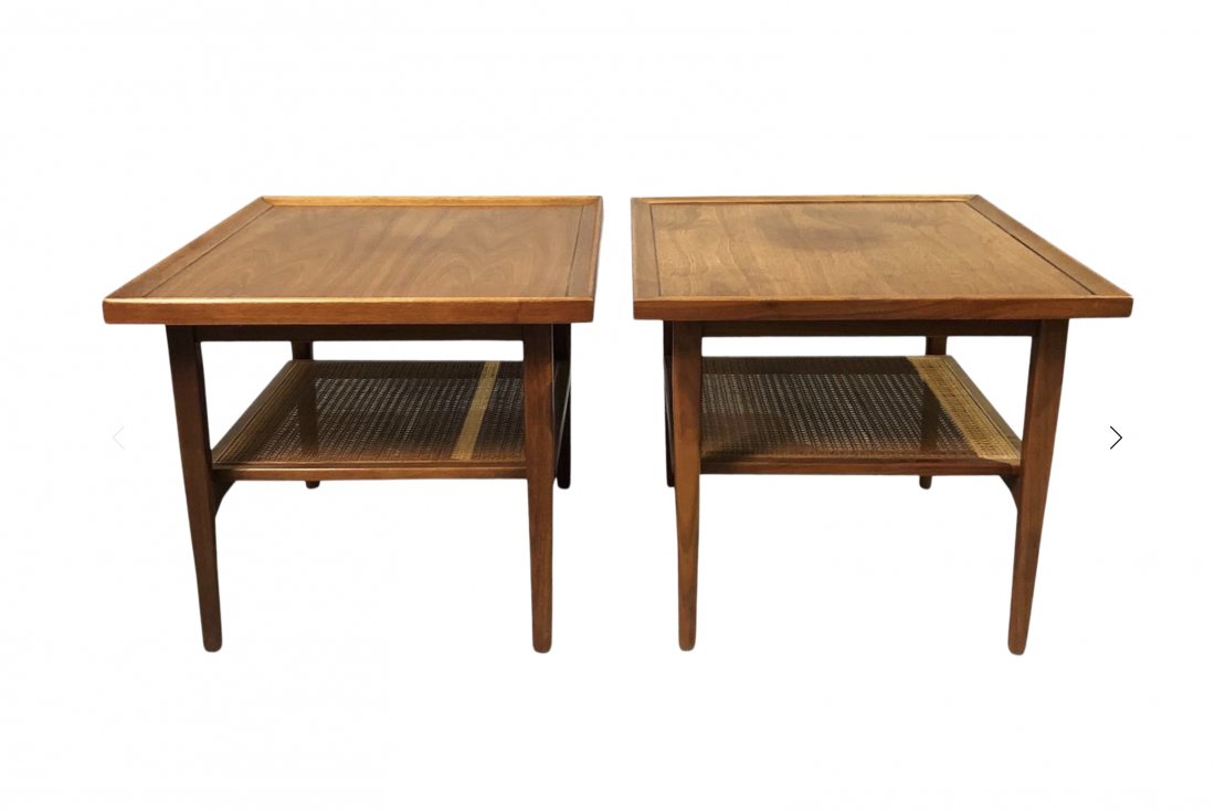 Mid-Century End Tables With Canning on the Bottom Desig (1 of 4)