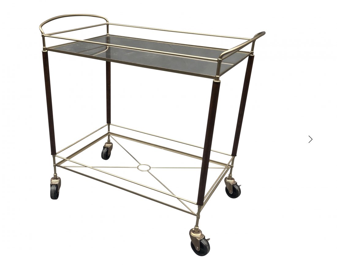 1970’s Mid-Century Modern ItalianTwo Tier Bar Cart (1 of 4)