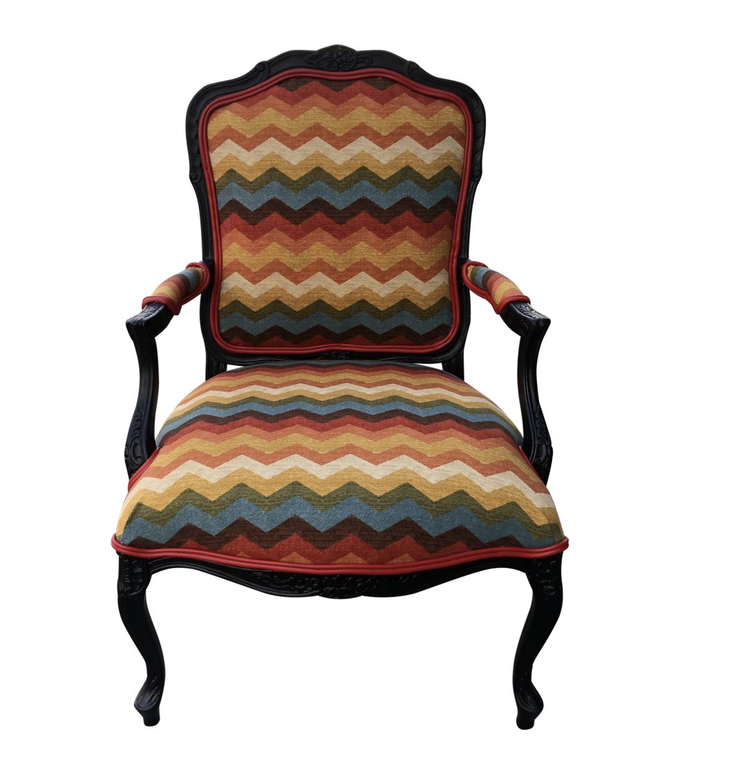 1940’s Traditional French Lounge Chair With New Multico (1 of 2)