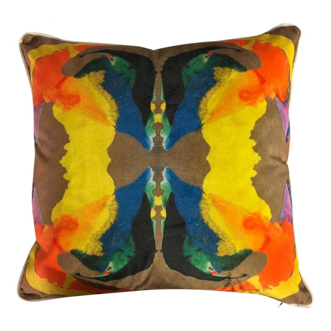 Contemporary Abstract Kaleidoscope Pillows With Print (1 of 3)