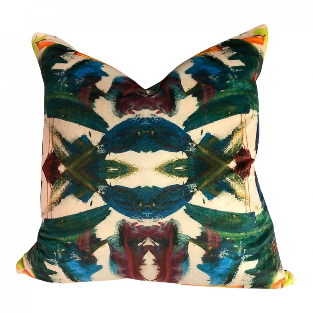 Contemporary Abstract Kaleidoscope Pillows With Print (1 of 3)