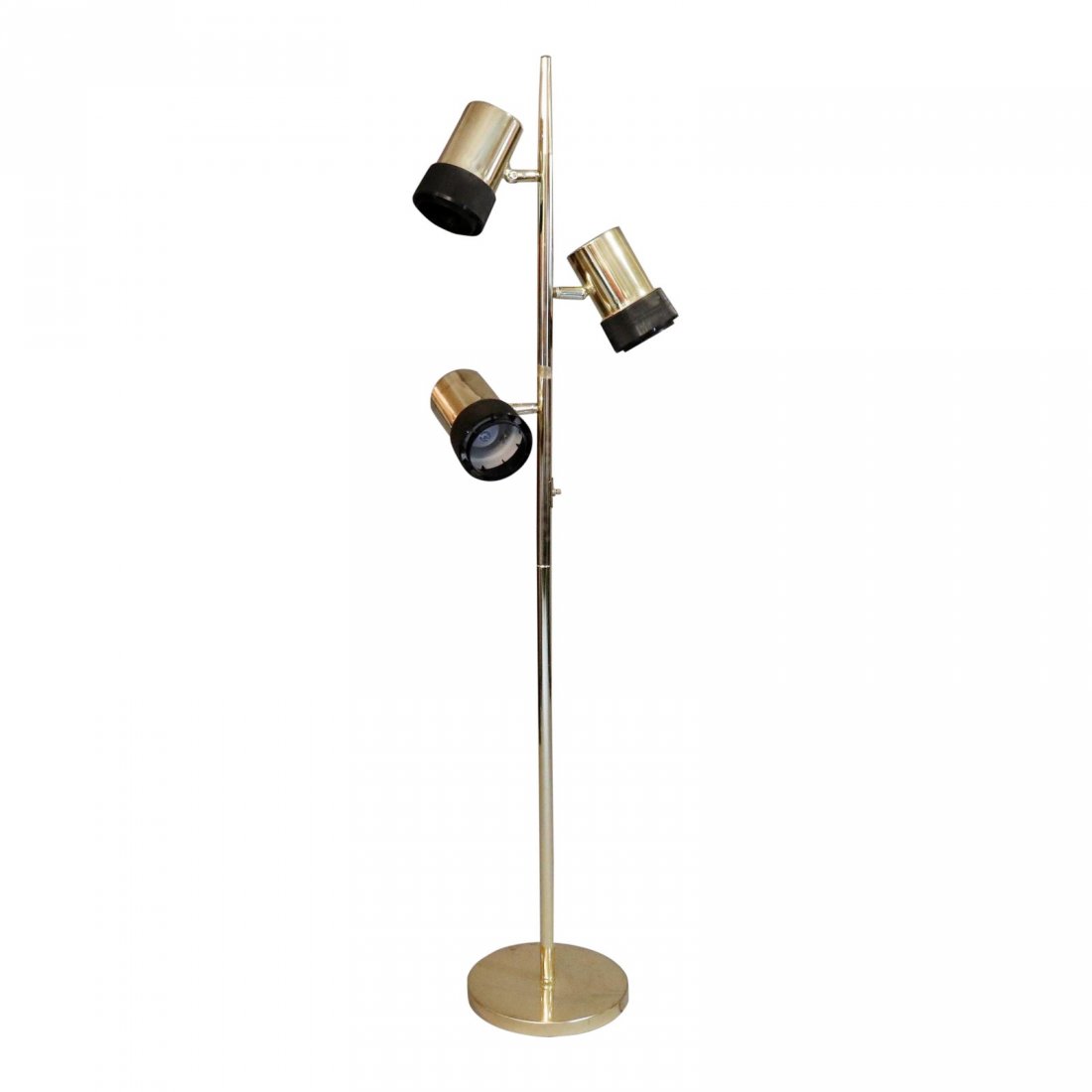 Mid-Century Hollywood Regency Brass Gold Floor Lamp (1 of 4)