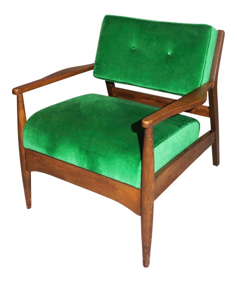 Curated Mid Century Walnut Lounge Armchair (1 of 4)
