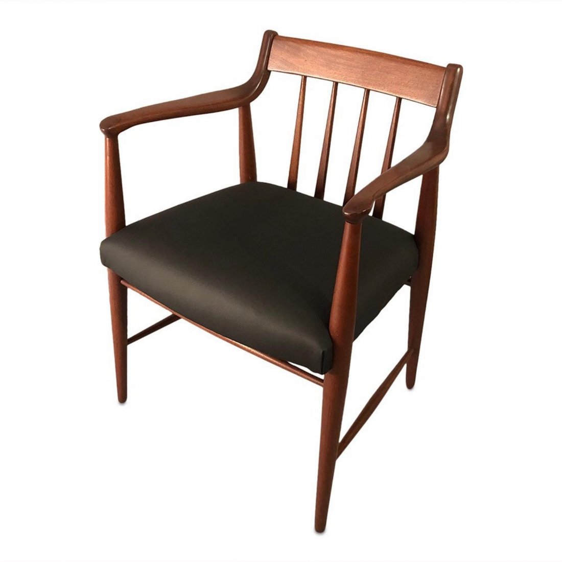 1950s Mid Century Danish Walnut Accent Armchair (1 of 4)