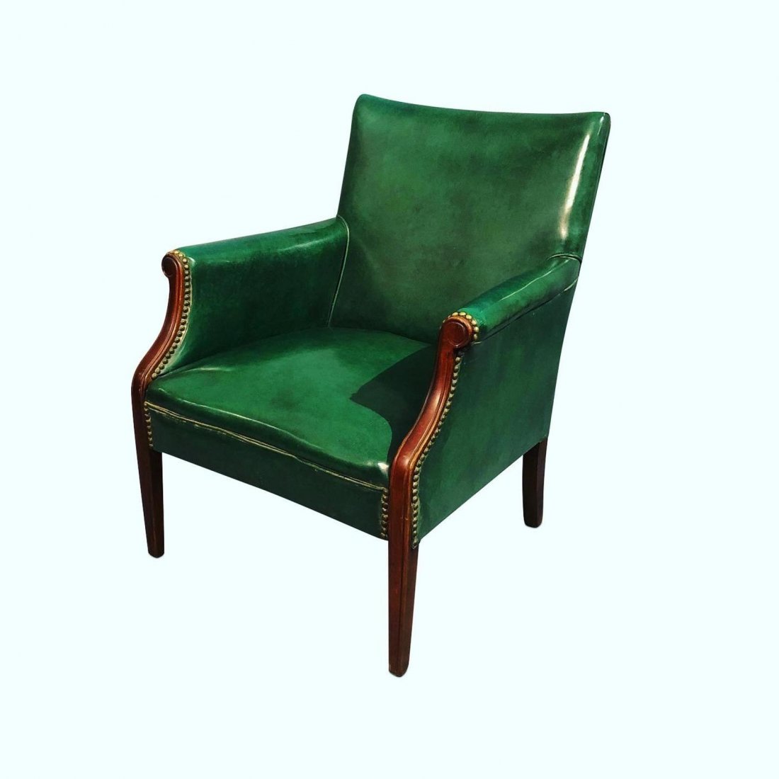 Art Deco original lounge arm chair with Nail heads.: Art Deco original lounge arm chair with Nail heads.