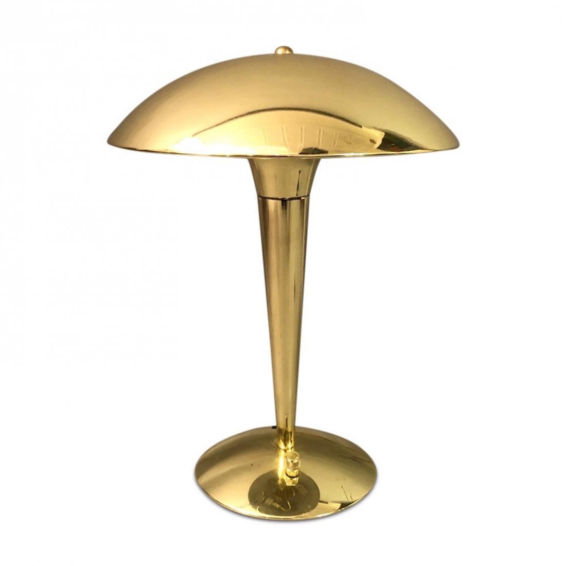 Art Deco gold brass accent table lamp (1 of 3)