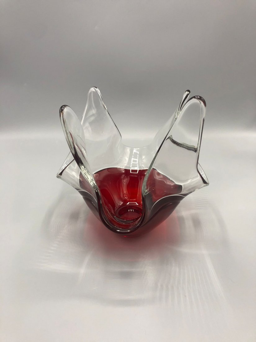 Mid century Italian art glass vase 1960s (1 of 3)