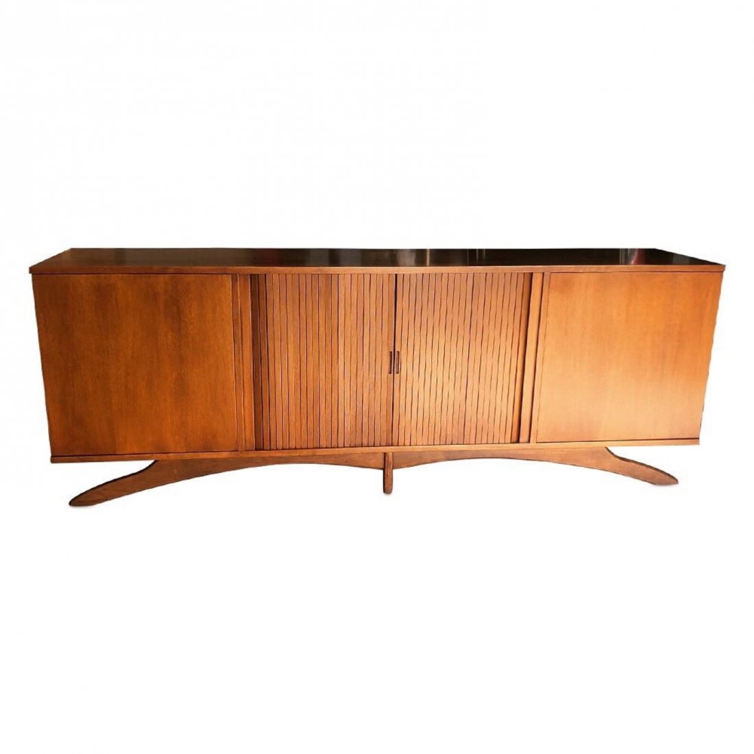 Mid-Century teak credenza with a bar (1 of 5)