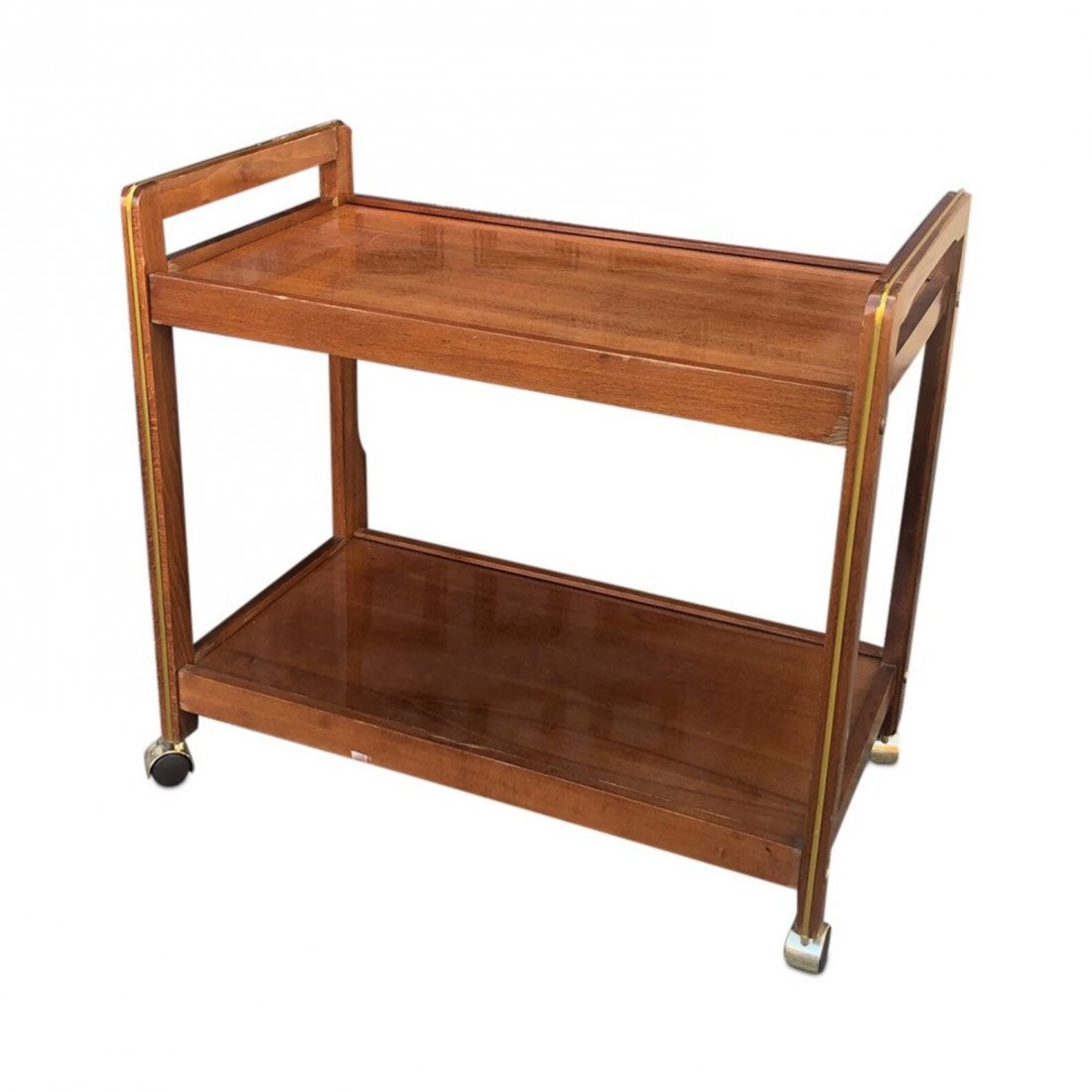 Mid Century wood bar cart: w 30d 16h281960s