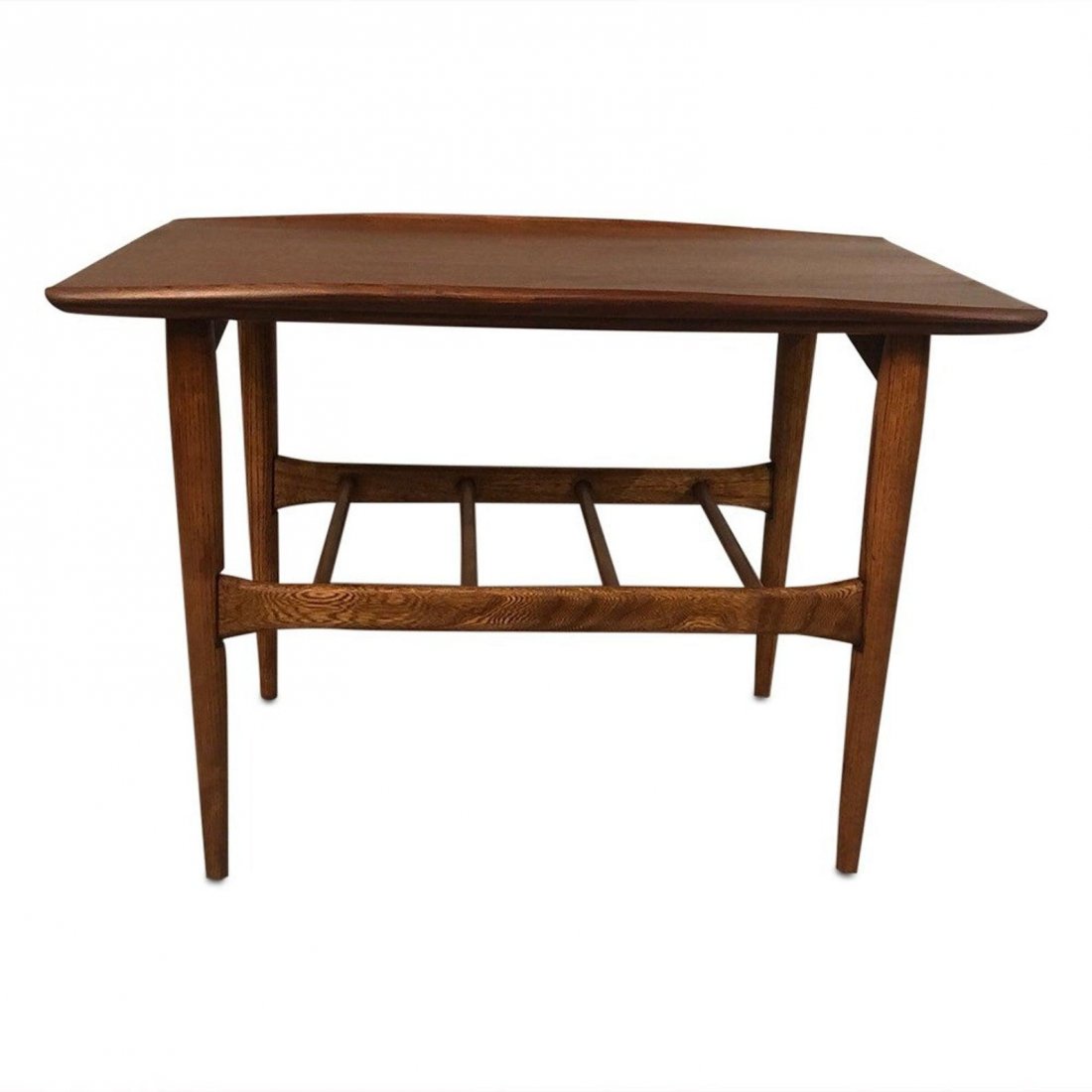 Mid-Century Danish Teak End Table With Lip (1 of 3)