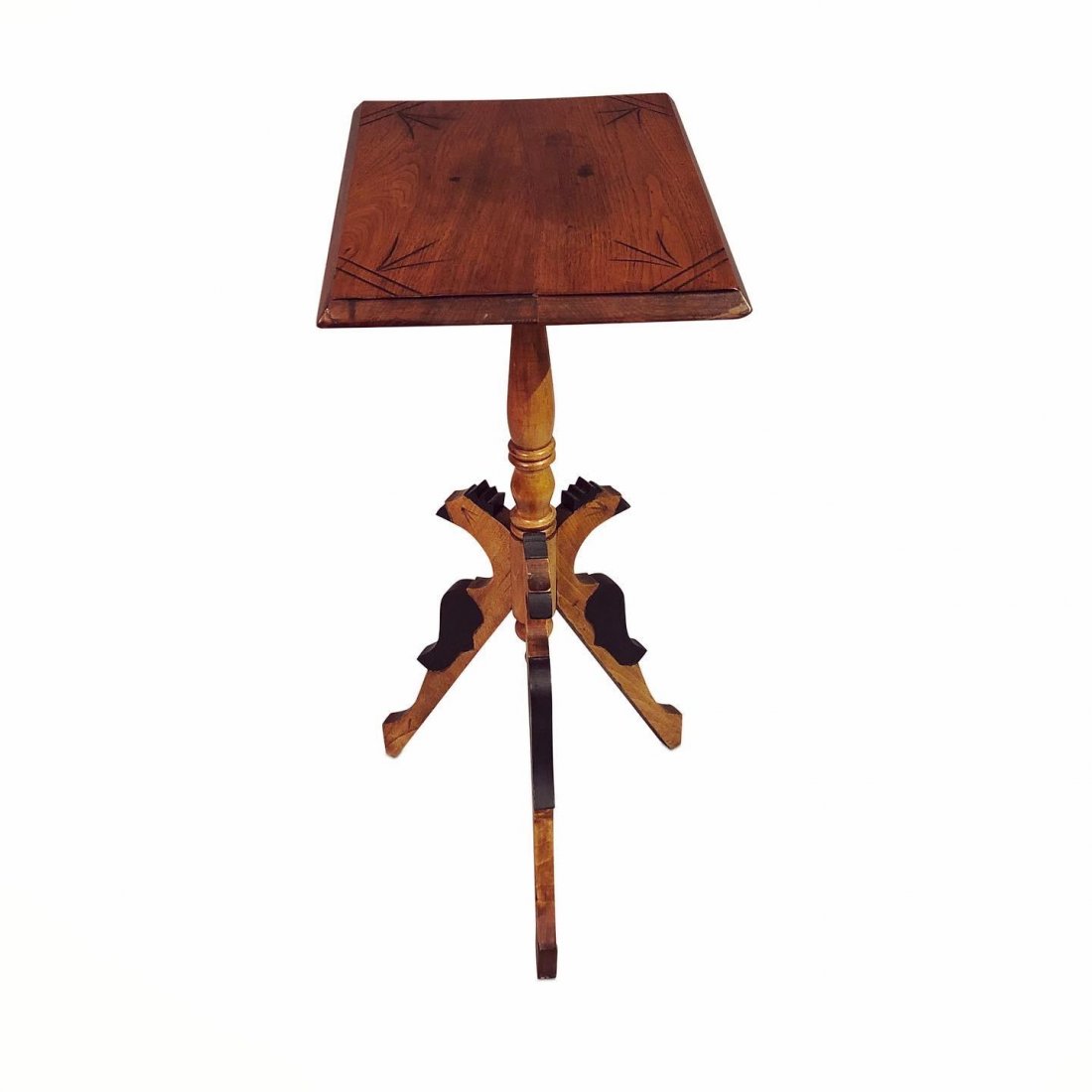 1940s Traditional Tall Accent End Table (1 of 3)