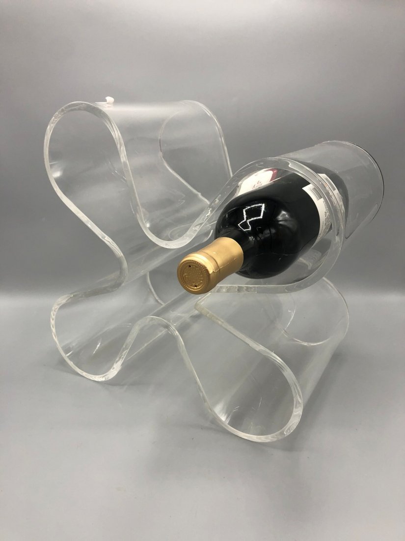 Mix-Century lucite wine rack holder can fit 4: Mix-Century lucite wine rack holder can fit 48 deep x 13 tall x 12 wide