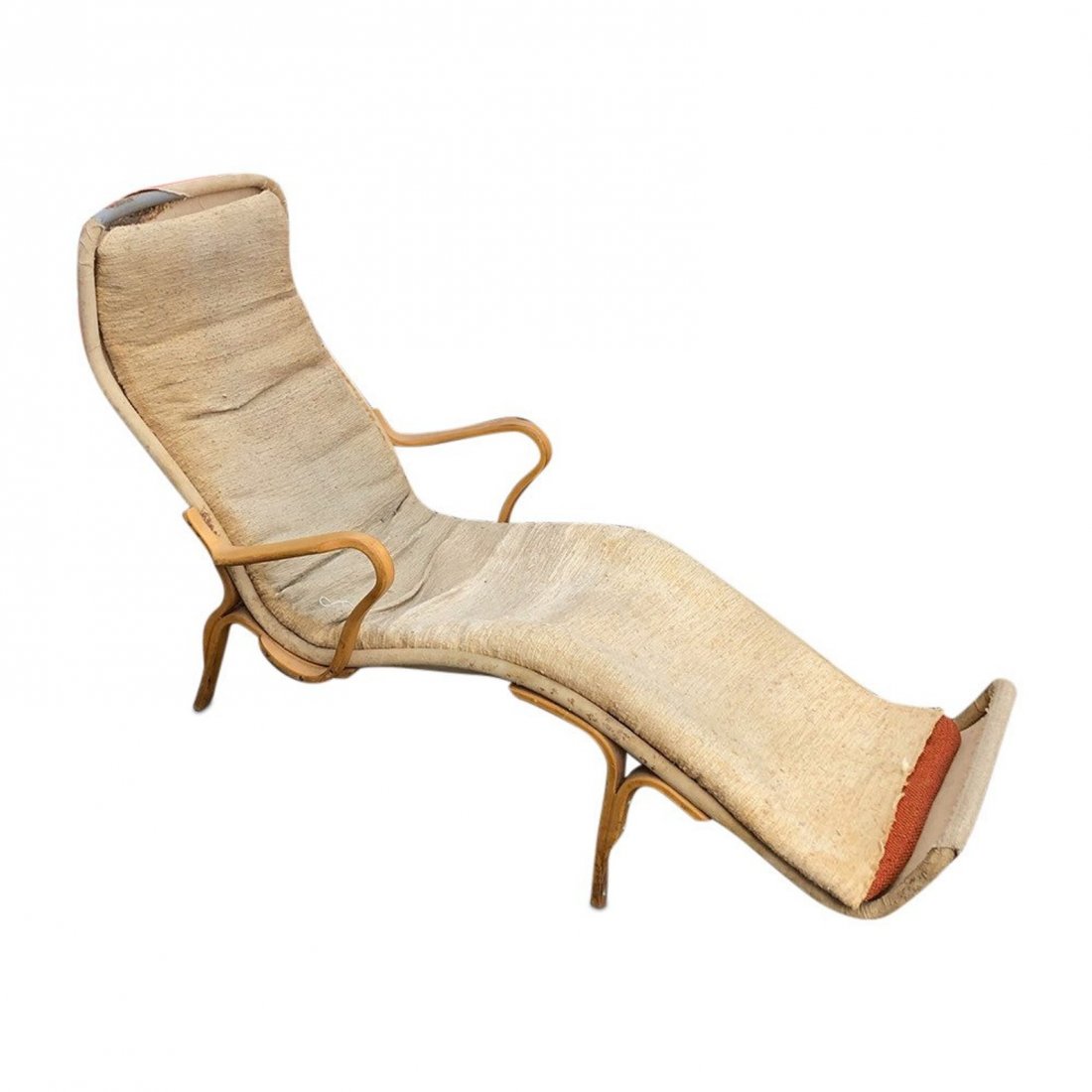 Pernilla 3 Lounge Chair by Bruno Mathsson for DUX: Amongst the most comfortable chairs ever designed, the Pernilla chaise also has a streamlined beauty. Originally designed in the 1930s, a beautifully conceived and executed lounge in bent beechwood an