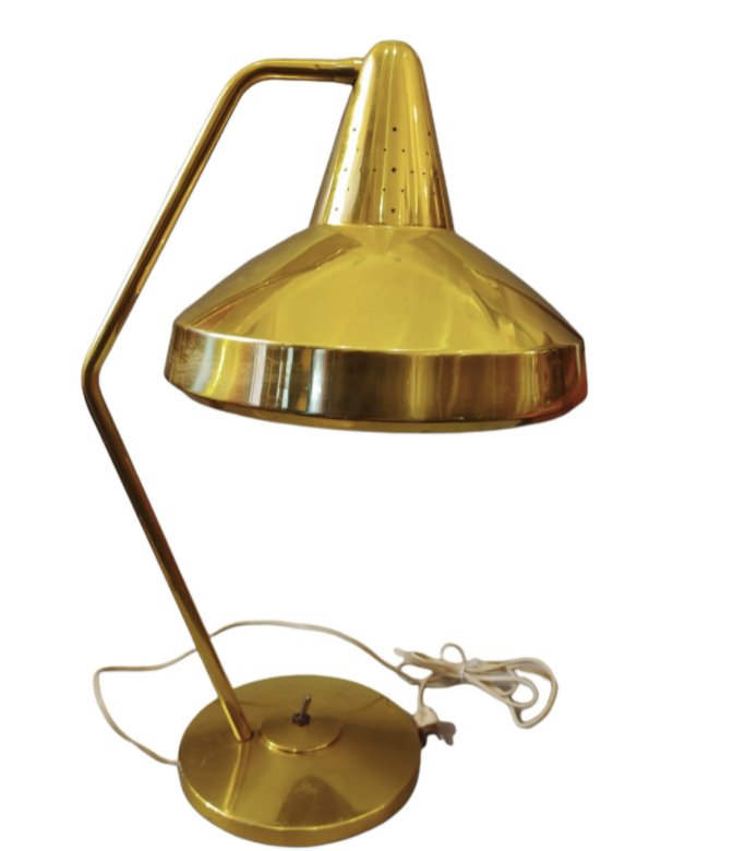 Finnish Designer Paavo Tynell Articulated Brass Lamp (1 of 3)