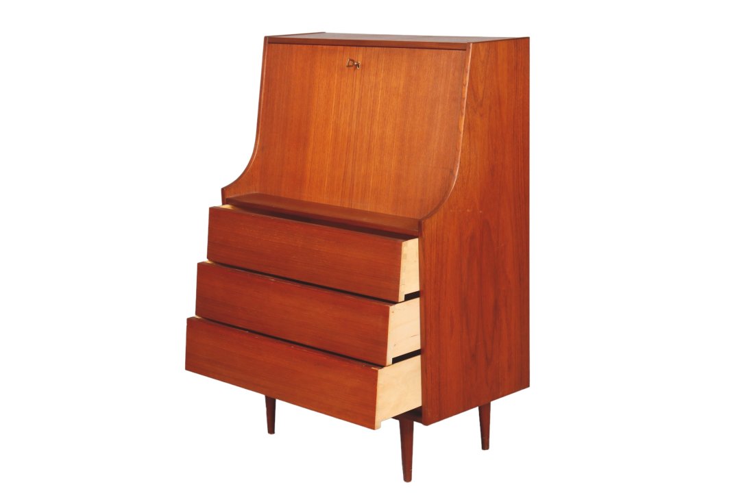Danish Mid Century Teak Secretary (1 of 5)