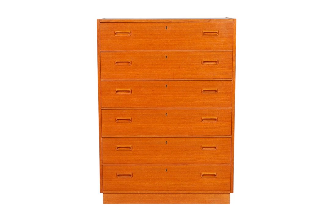 Danish Mid Century Standing Chest of Drawers (1 of 3)