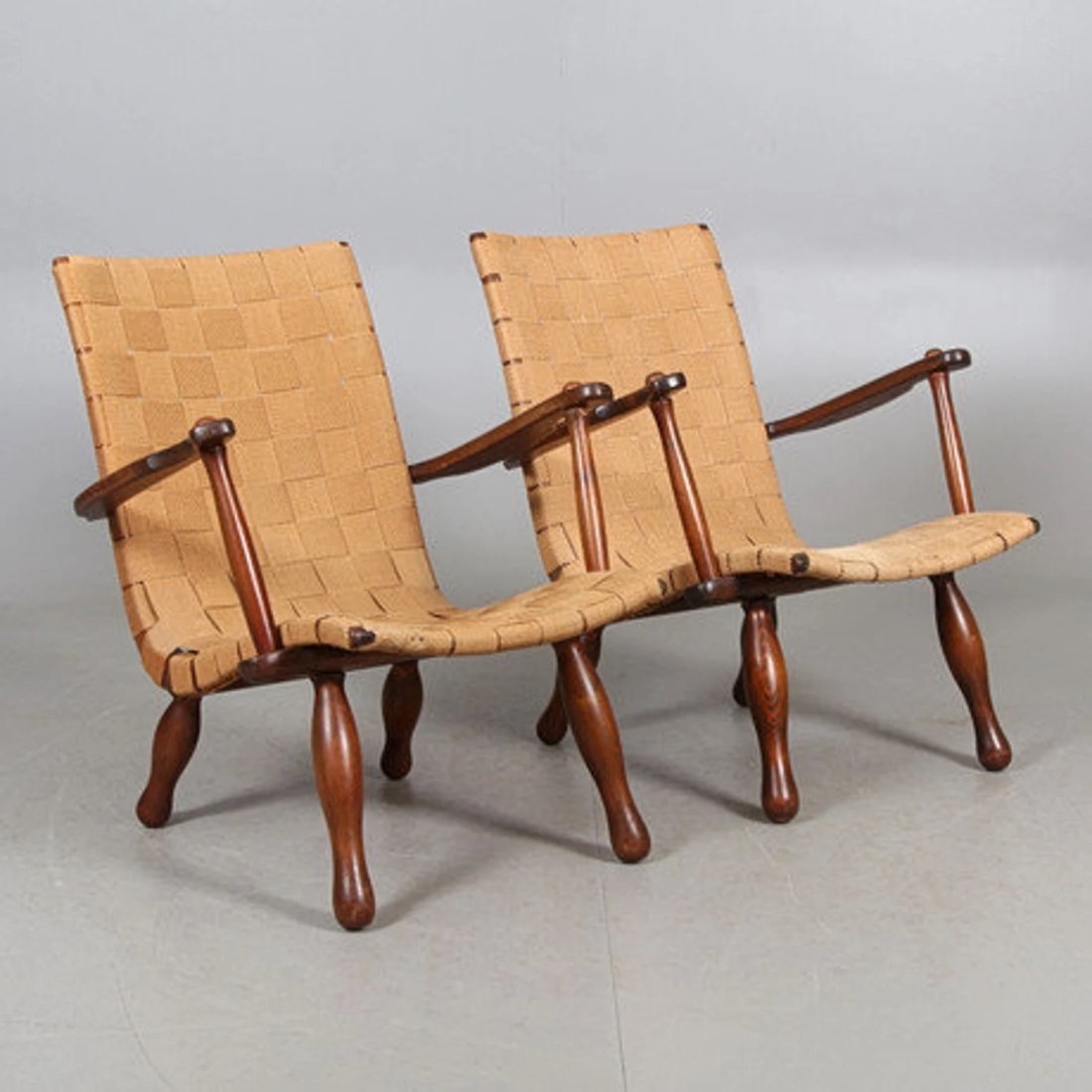 ARMCHAIRS, 1 pair, Swedish Grace, 1920s/1930s. (1 of 5)